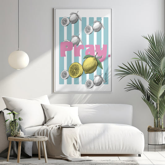 Pray, Christian printable wall art